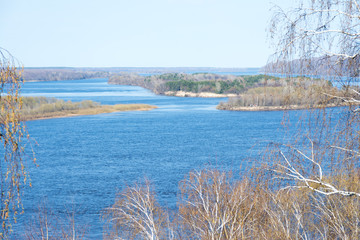 View of the Volga river near the village of Slupenec