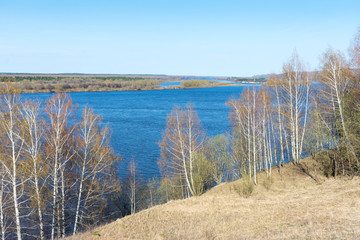 View of the Volga river near the village of Slupenec