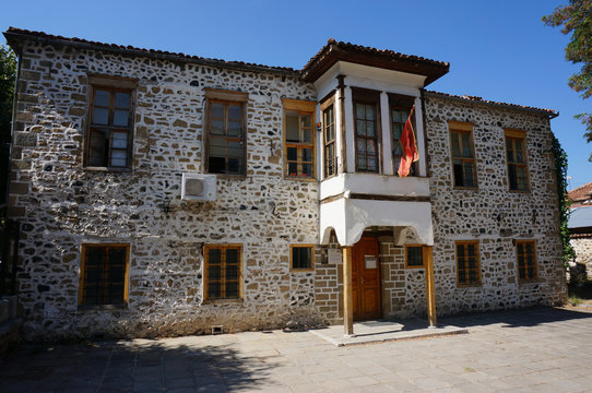 This building was the first Albanian school in the country, opened in 1887. Kor&ccedil;&euml;, Albania.