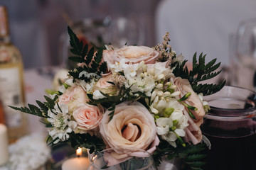 wedding bouquet on a table