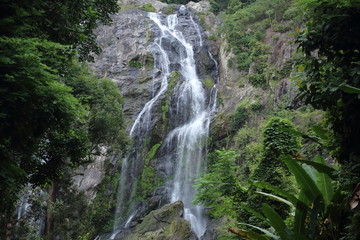 Klong Lan waterfall in Klong Lan national park at Kamphaeng Phet, Thailand	