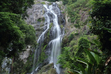 Klong Lan waterfall in Klong Lan national park at Kamphaeng Phet, Thailand	