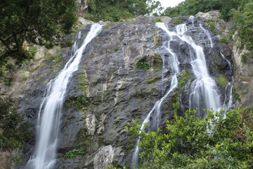 Fototapeta na wymiar Klong Lan waterfall in Klong Lan national park at Kamphaeng Phet, Thailand 