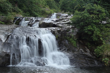 Khlong Nam Lai waterfall in Klong Lan national park at Kamphaeng Phet, Thailand	