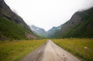 Mountains of Republic of North Ossetia. Russia