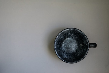 Black cup, space inside