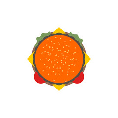 burger logo stock images vector logo