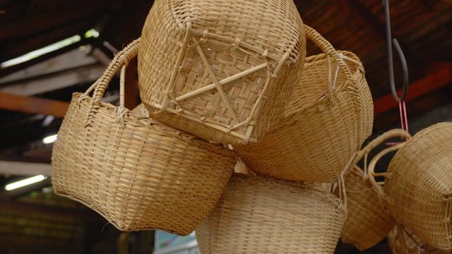 Thai wicker shop market 