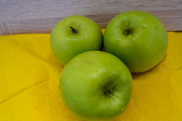 fresh green apples