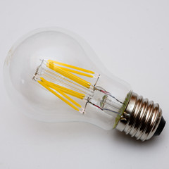 Photo of spare parts for a new electric lamp