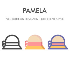 pamela icon pack isolated on white background. for your web site design, logo, app, UI. Vector graphics illustration and editable stroke. EPS 10.