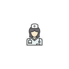 Nurse icon vector