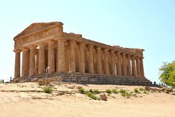 The valley of the temples in Agrigento (Sicily)