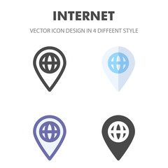 internet icon. for your web site design, logo, app, UI. Vector graphics illustration and editable stroke. EPS 10.