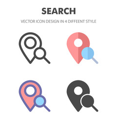 search icon. for your web site design, logo, app, UI. Vector graphics illustration and editable stroke. EPS 10.