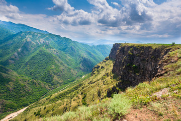 Majestic landscape with mountains and Debed river's canyon,Armenia
