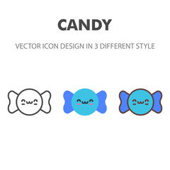 candy icon. Kawai and cute food illustration. for your web site design, logo, app, UI. Vector graphics illustration and editable stroke. EPS 10.
