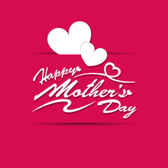 Happy mothers day card design.