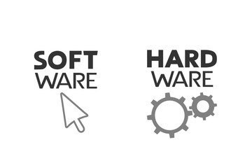 Design of Software and Hardware icons