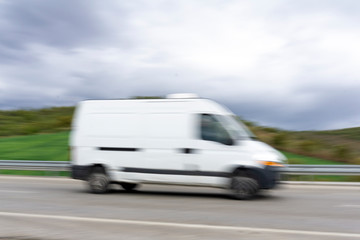 delivery van motion blur © ellisia