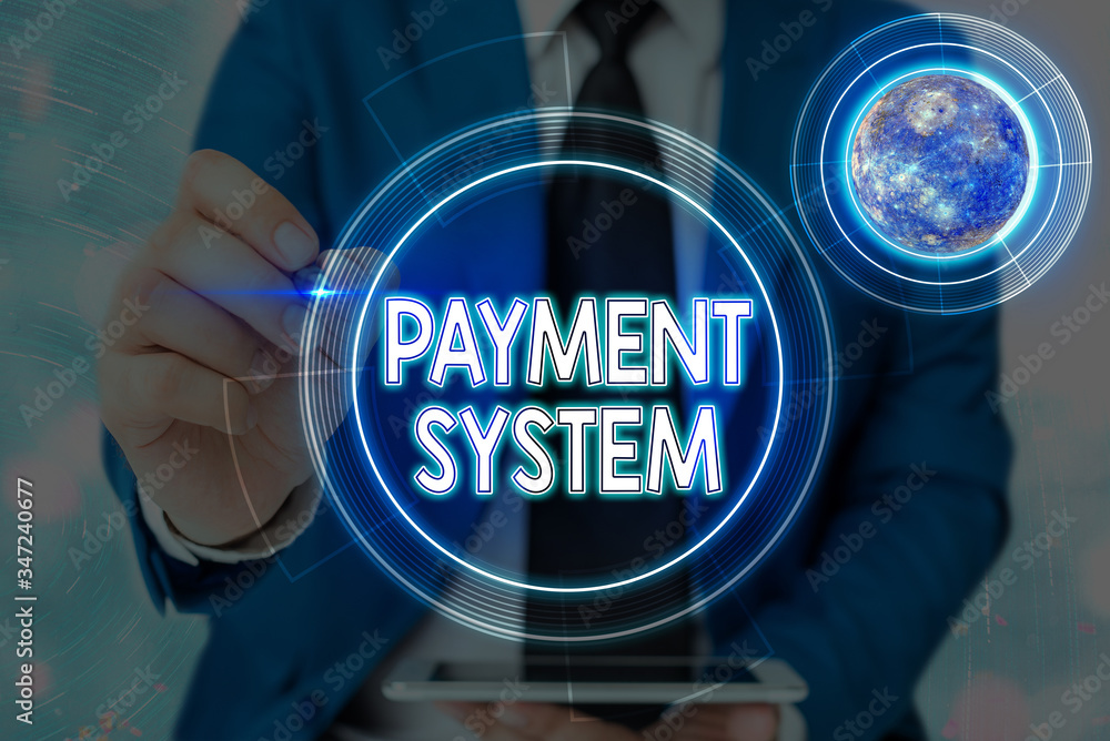 Poster conceptual hand writing showing payment system. concept meaning compensation scheme method used in p