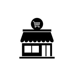 Store icon isolated on white background. Store icon in trendy design style