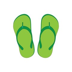 slippers logo vector design template