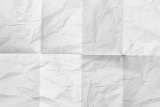 Crumpled White Paper Texture