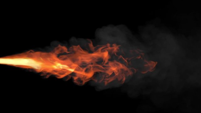 Flame loop - flamethrower fire