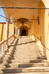 Obraz premium The Town Hall Square Staircase of Honour in Ferrara, Italy
