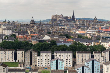 Obraz premium Spectacular view of Edinburgh Castle