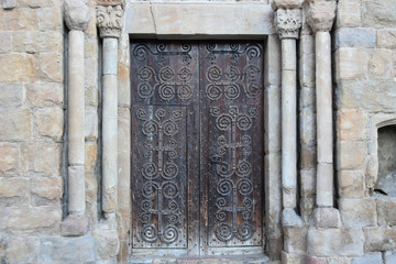 Romanesque door of a church