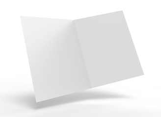 Folder Inside Mockup Template Notepad 3d Render
