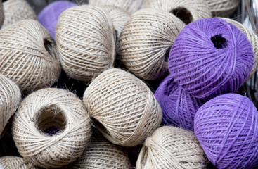 Ropes for sale in different colors and varieties.