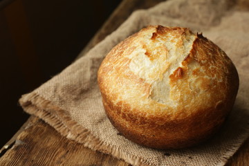 rustic sourdough bread, natural bread
