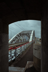 railway bridge in the moscow