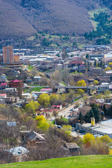 Panoramic view of the outskirts of Vanadzor, Armenia