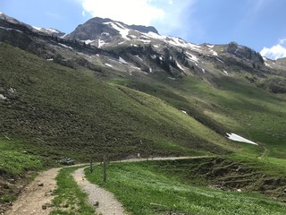 mountain road in the alps