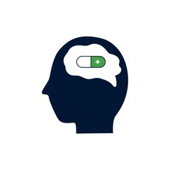 Mental health vector graphic design illustration