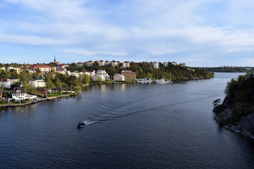 Obraz premium Stora Essingen Stockholm Sweden