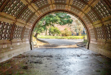 Historic Archway in Prospect Park, Brooklyn, New York - obrazy, fototapety, plakaty