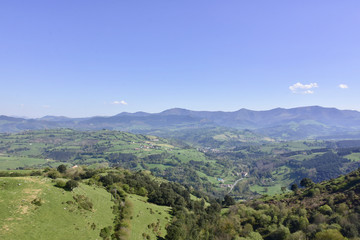 view of the valley from the top of the mountain