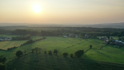 plaine du Limbourg près de Eupen dans les Flandres Belges