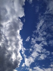 blue sky with clouds