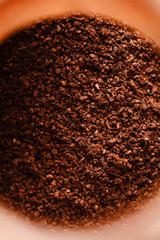 Instant coffee vertical texture background