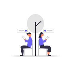 Online dating. Perfect for covers, brochures, posters, books, banners, leaflets, landing pages, social media content.