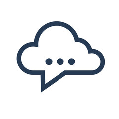 Cloud talking icon