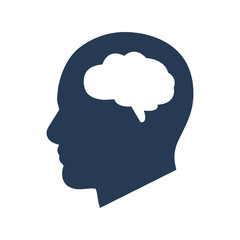 Brain icon vector graphic