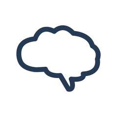 Brain icon vector graphic