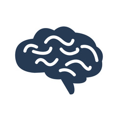 Brain icon vector graphic